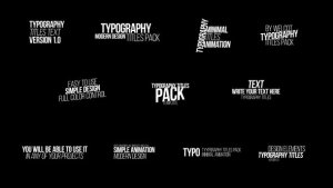 Videohive Typography Titles Text | After Effects Titles template preview