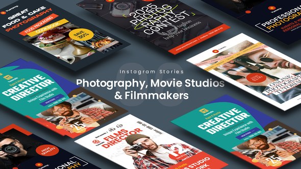 Videohive Photography, Movie Studios & Filmmakers Instagram Stories Product Promo template preview