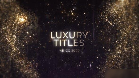 Videohive Luxury Awards Titles 40245405 Logo Stings template preview