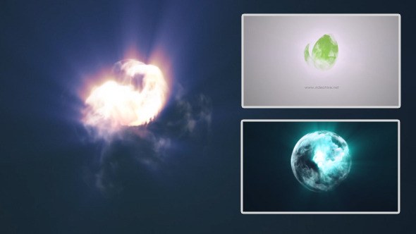 Videohive Quick Abstract Colorful Smoke Vortex Logo Stings template preview