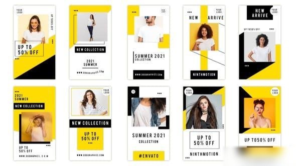 Videohive Fashion Instagram Story Openers template preview