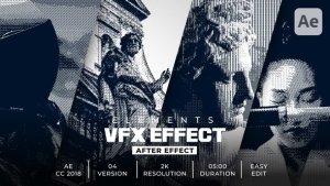 Black and White Bitmap Effects Elements template preview
