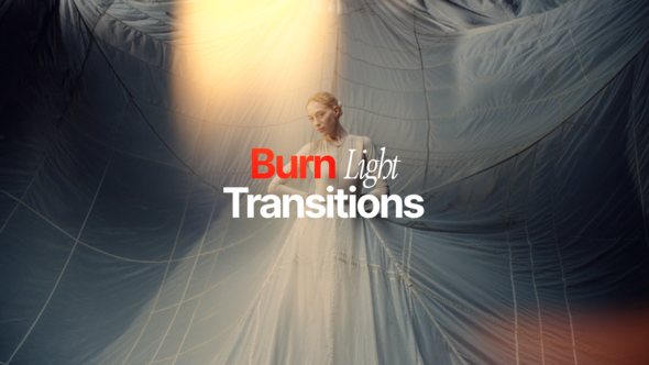 Videohive Burn Light Transitions Elements template preview