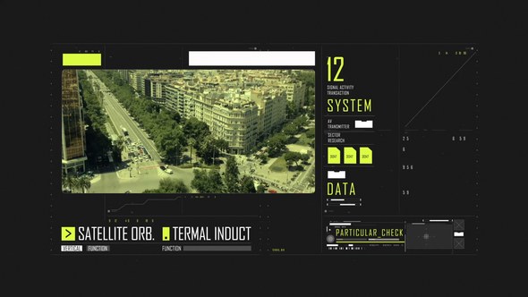 Videohive HUD Typography Indicator Infographics template preview