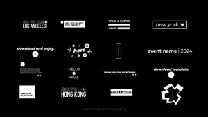 Videohive Stylish Titles | AE 49833517 Titles template preview