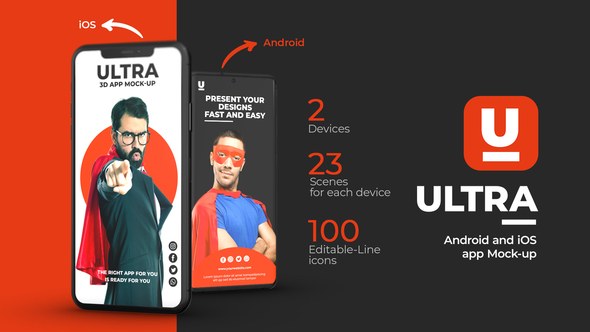 Videohive Ultra App Promo Product Promo template preview