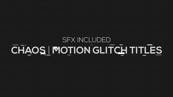 Chaos | Motion Glitch Titles Video Displays template preview