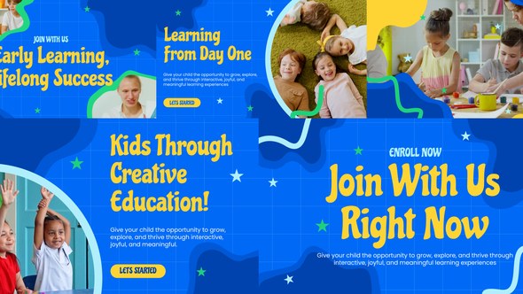 Videohive Kids Academic Video Displays template preview