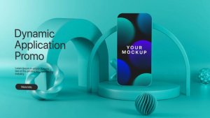 Videohive Dynamic Phone Application Promo Product Promo template preview