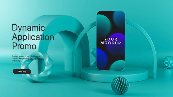 Videohive Dynamic Phone Application Promo Product Promo template preview