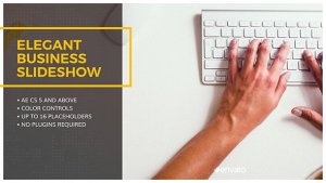Elegant Business Slideshow Video Displays template preview