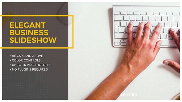 Elegant Business Slideshow Video Displays template preview