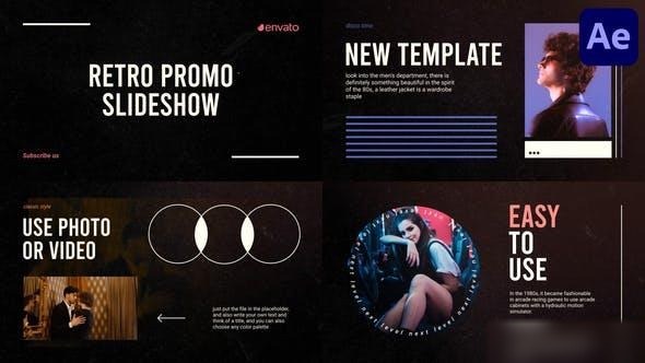 Videohive Retro Promo Slideshow for After Effects Openers template preview