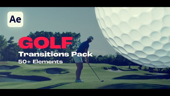 Videohive Golf Transitions Elements template preview