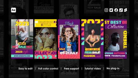 Videohive Trendy Instagram Stories 44827609 Product Promo template preview