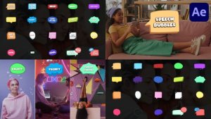 Videohive Speech Bubbles And Titles for After Effects Titles template preview