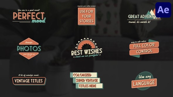 Videohive Vintage Titles for After Effects Titles template preview