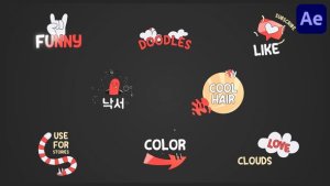 Videohive Retro Cartoon Titles for After Effects Titles template preview