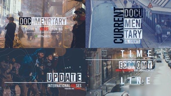 Videohive Current Documentary Teaser Openers template preview