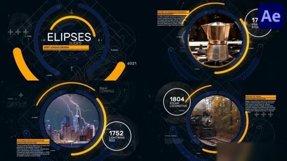 Videohive Elipses Slides | After Effects Openers template preview