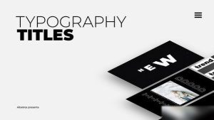 Videohive Typography Titles | After Effects Titles template preview