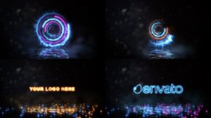 Spinning Energy Logo Video Displays template preview