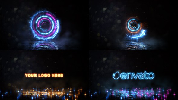 Spinning Energy Logo Video Displays template preview