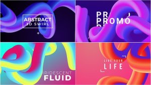 Videohive 3D Swirl Abstract Titles Titles template preview
