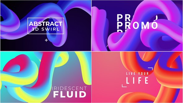 Videohive 3D Swirl Abstract Titles Titles template preview