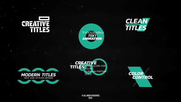Videohive Simple Titles | AE Titles template preview