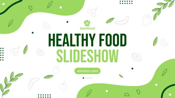 Videohive Healthy Food Slideshow Product Promo template preview