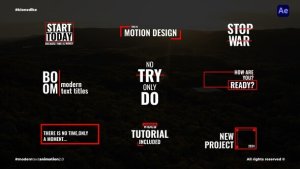 Videohive Modern Text Animation 2.0 Titles template preview