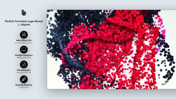 Videohive Particle Formation Logo Reveal Logo Stings template preview