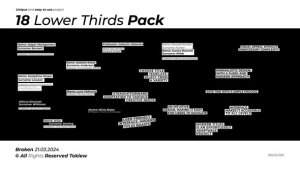 Videohive 18 Lower Thirds Pack | After Effects Elements template preview