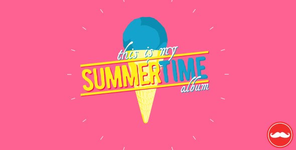 Videohive Summertime Album Video Displays template preview