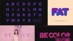 Videohive Be Nice - Stretchy Font Titles template preview