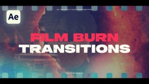 Videohive Film Burn Transitions 58842970 Elements template preview