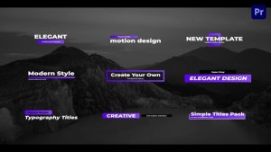 Simple Creative Titles For Premiere Pro Premiere Pro template preview