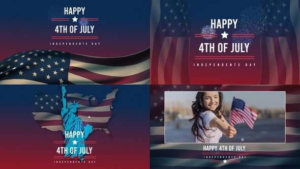 Videohive Patriotic Titles for Social Media Titles template preview