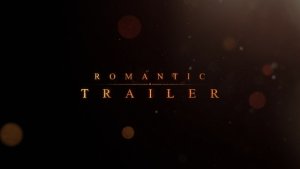 Romantic | Trailer Titles Video Displays template preview