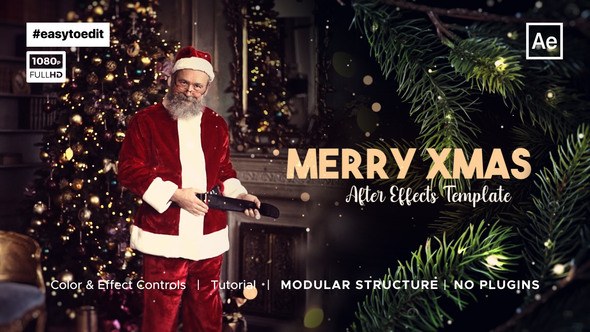 Christmas Slideshow Video Displays template preview