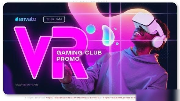 Videohive VR Gaming Club Openers template preview