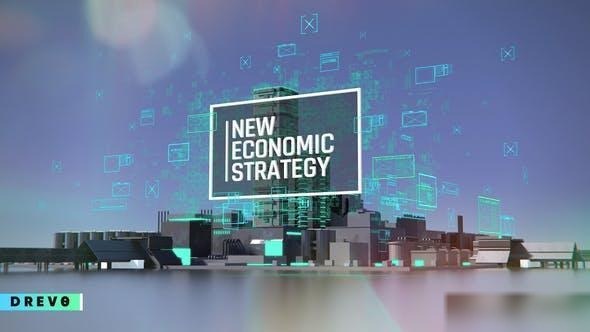 Videohive New Economic Strategy/ Business and Corporate Grow Intro/ HUD UI Breaking News/ Oil and Energy Ident Openers template preview