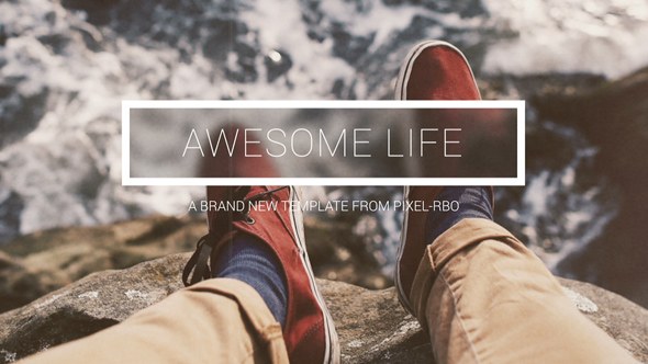 Videohive Awesome Life Video Displays template preview