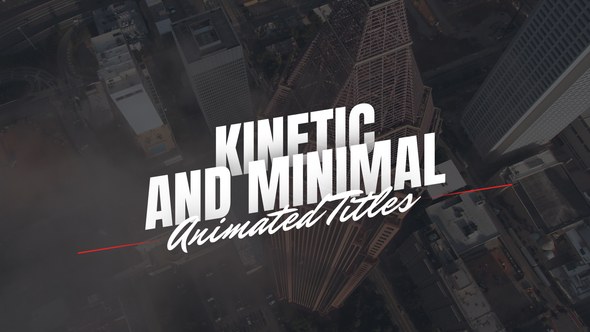 Videohive Kinetic and Minimal Animated Titles Titles template preview