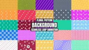 Videohive Floral Pattern Back Ground Loop Animation Elements template preview