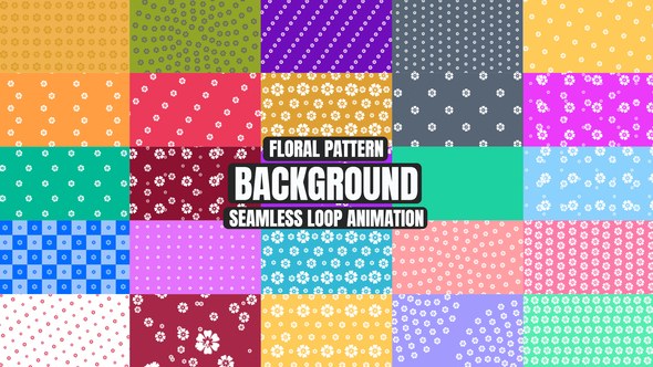 Videohive Floral Pattern Back Ground Loop Animation Elements template preview