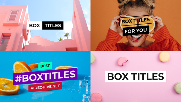 Videohive BOX Titles and Lower Thirds for After Effects Titles template preview