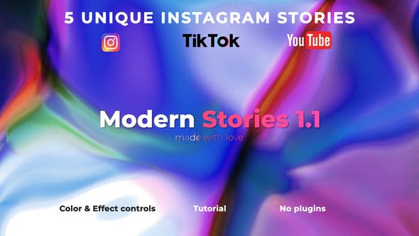 Modern Stories 1.1 Premiere Pro Premiere Pro template preview