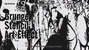 Grunge Stencil Art Effect Elements template preview